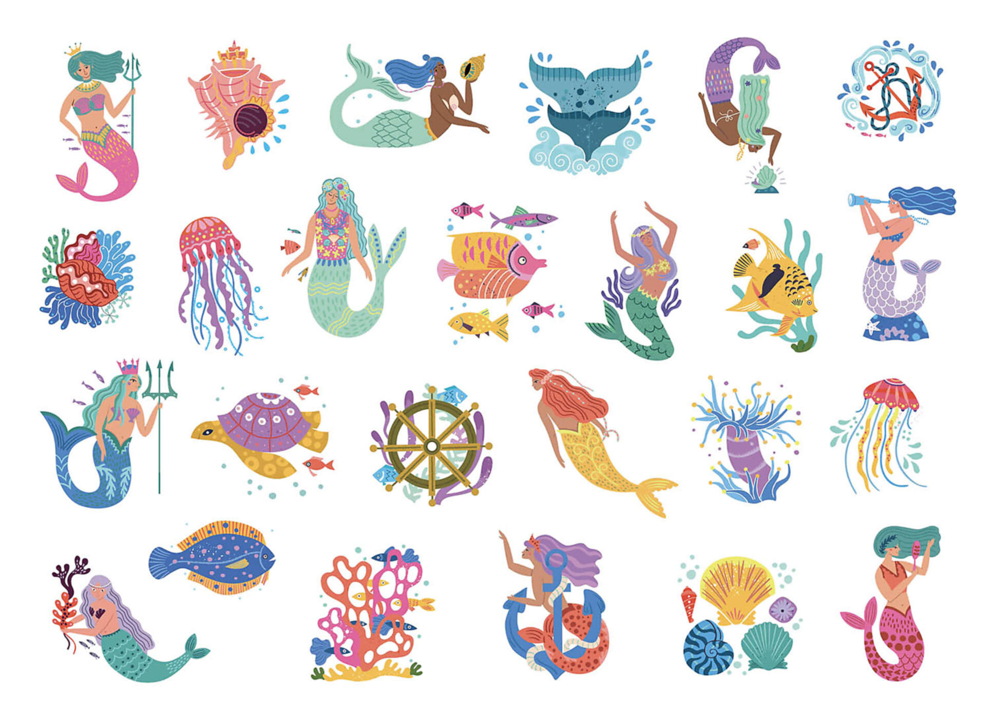 Mes P'tits Tattoos - Sirènes Et Océans Mes P'tits Tattoos - Sirènes Et Océans