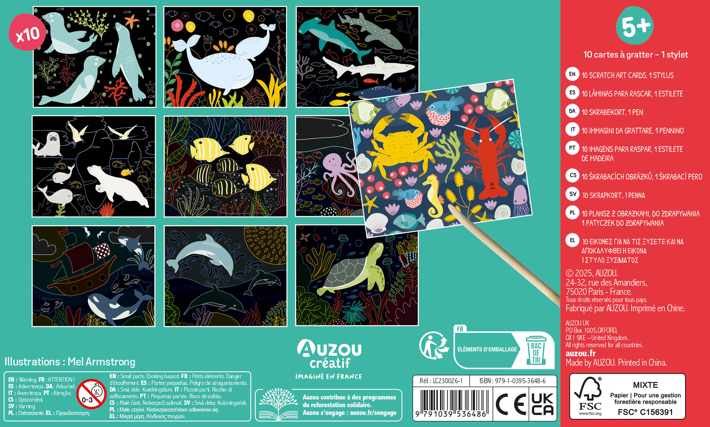 Ma Pochette D'artiste - Mes Cartes À Gratter - Océan