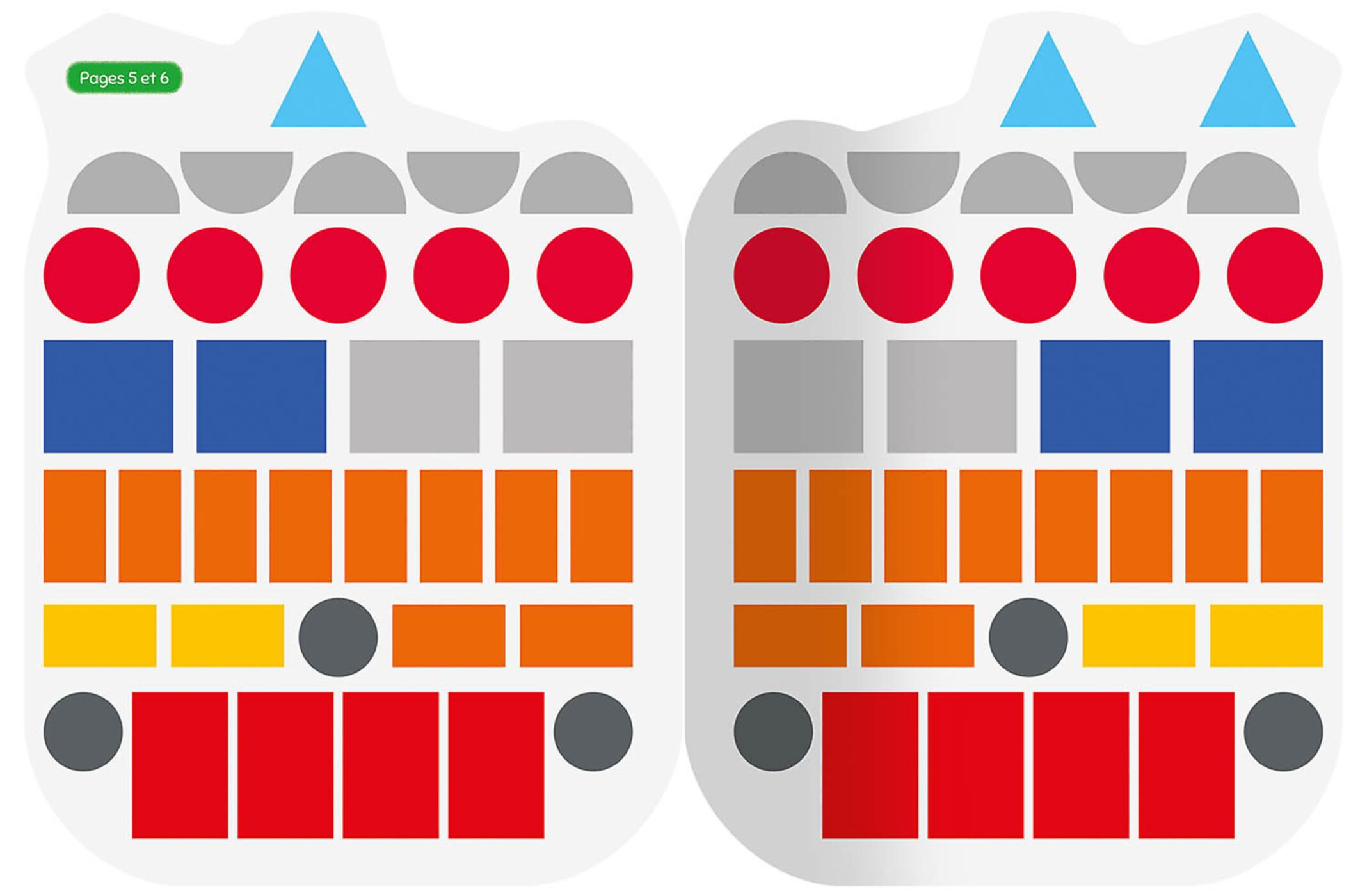 Gommettes Formes - L'aventure De Petit Camion De Pompier Gommettes Formes - L'aventure De Petit Camion De Pompier