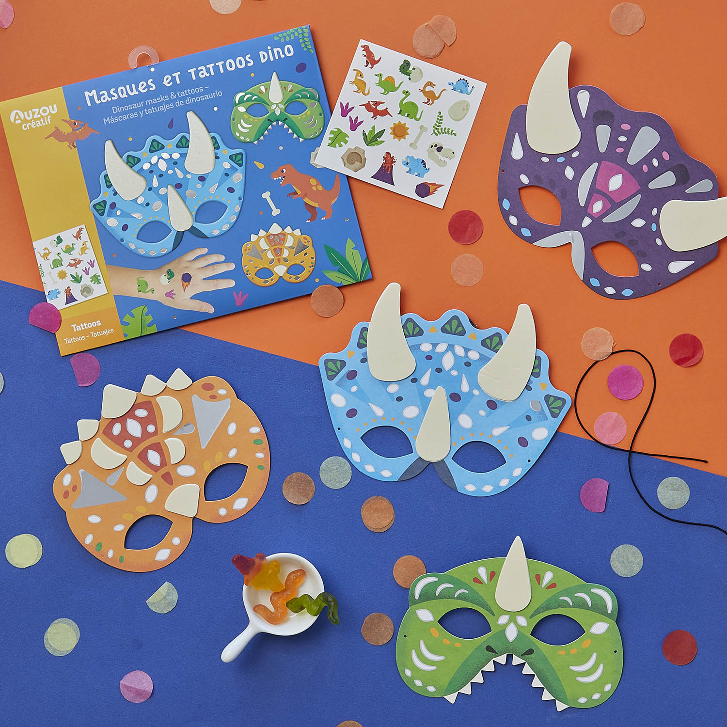 Ma Pochette D'artiste - Masques Et Tattoos Dino Ma Pochette D'artiste - Masques Et Tattoos Dino