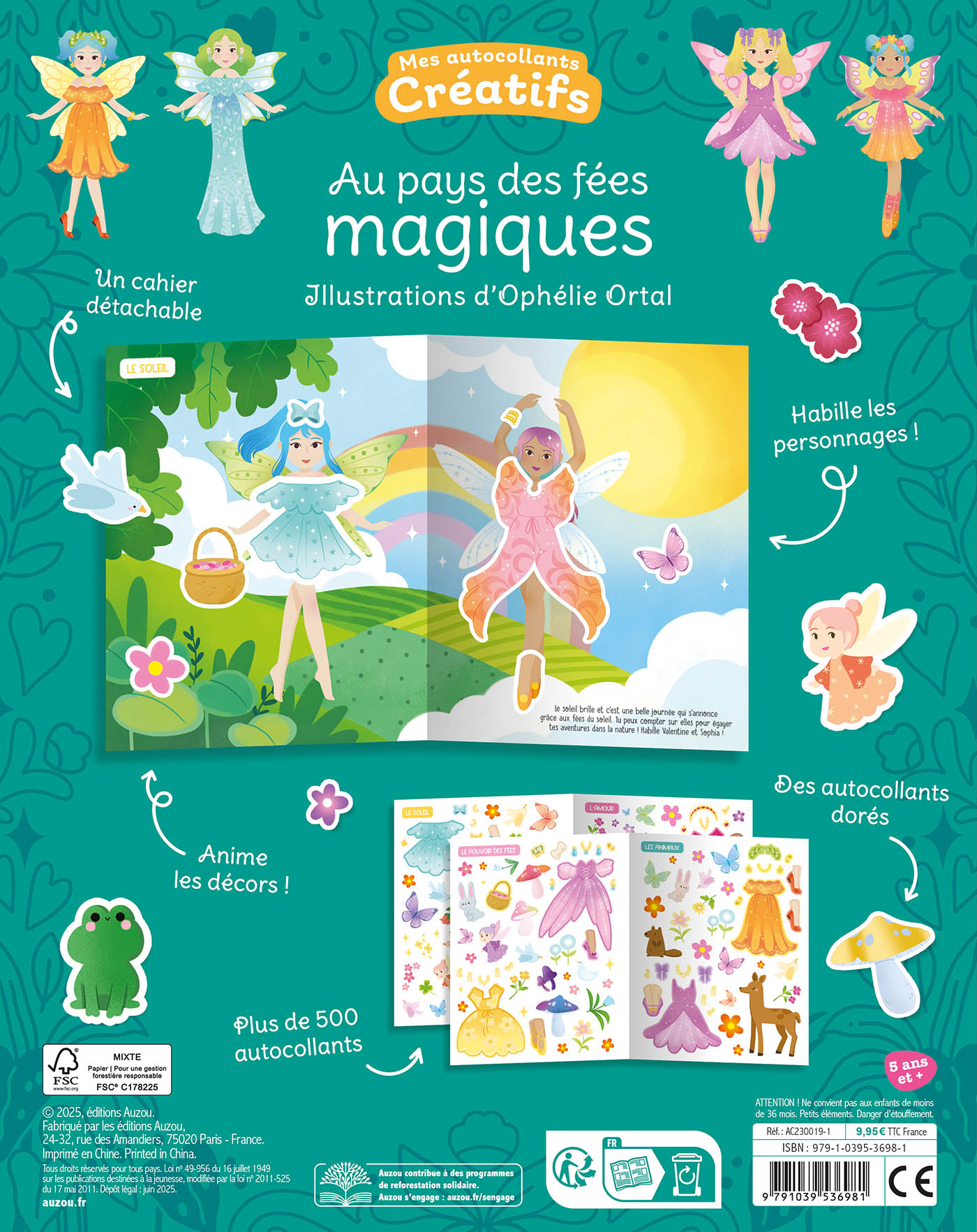 Mes 500 Autocollants Créatifs - Au Pays Des Fées Magiques