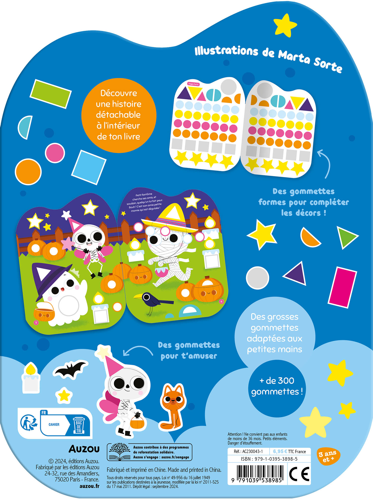 Gommettes Formes - L'aventure De Petit Fantôme