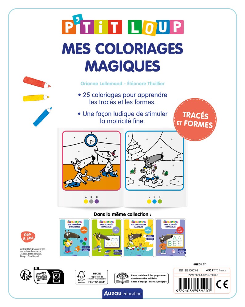 P'tit Loup - Mes Coloriages Magiques - Tracés Et Formes P'tit Loup - Mes Coloriages Magiques - Tracés Et Formes