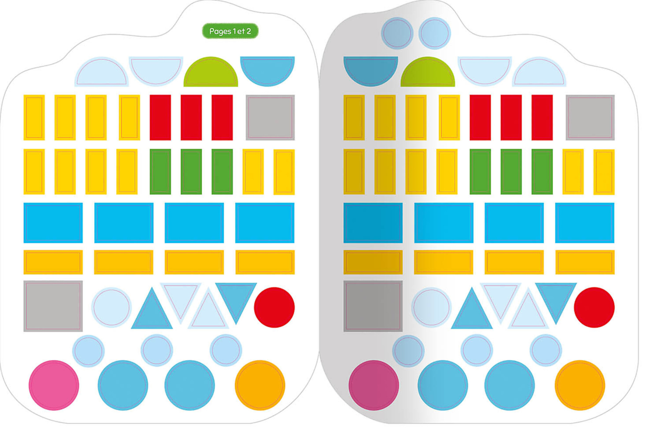 Gommettes Formes - L'aventure De Petit Camion-Poubelle Gommettes Formes - L'aventure De Petit Camion-Poubelle