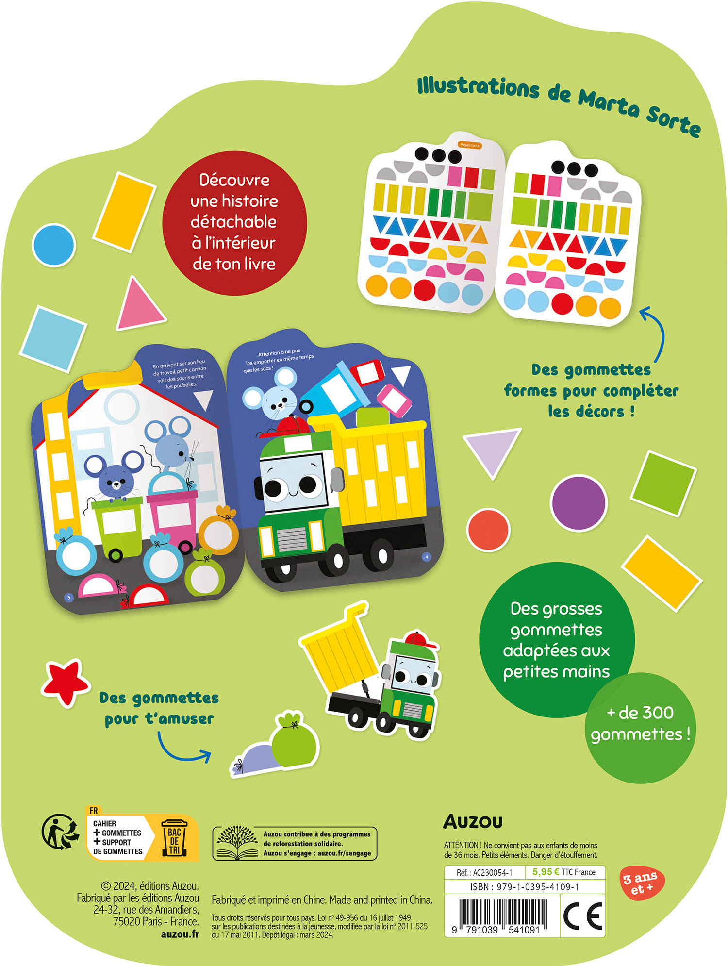 Gommettes Formes - L'aventure De Petit Camion-Poubelle