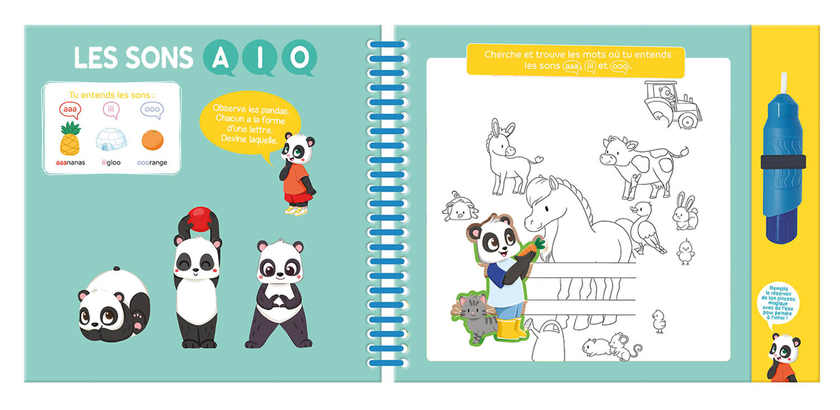 L'école Des Pandas - Ma Peinture Magique - Les Lettres L'école Des Pandas - Ma Peinture Magique - Les Lettres