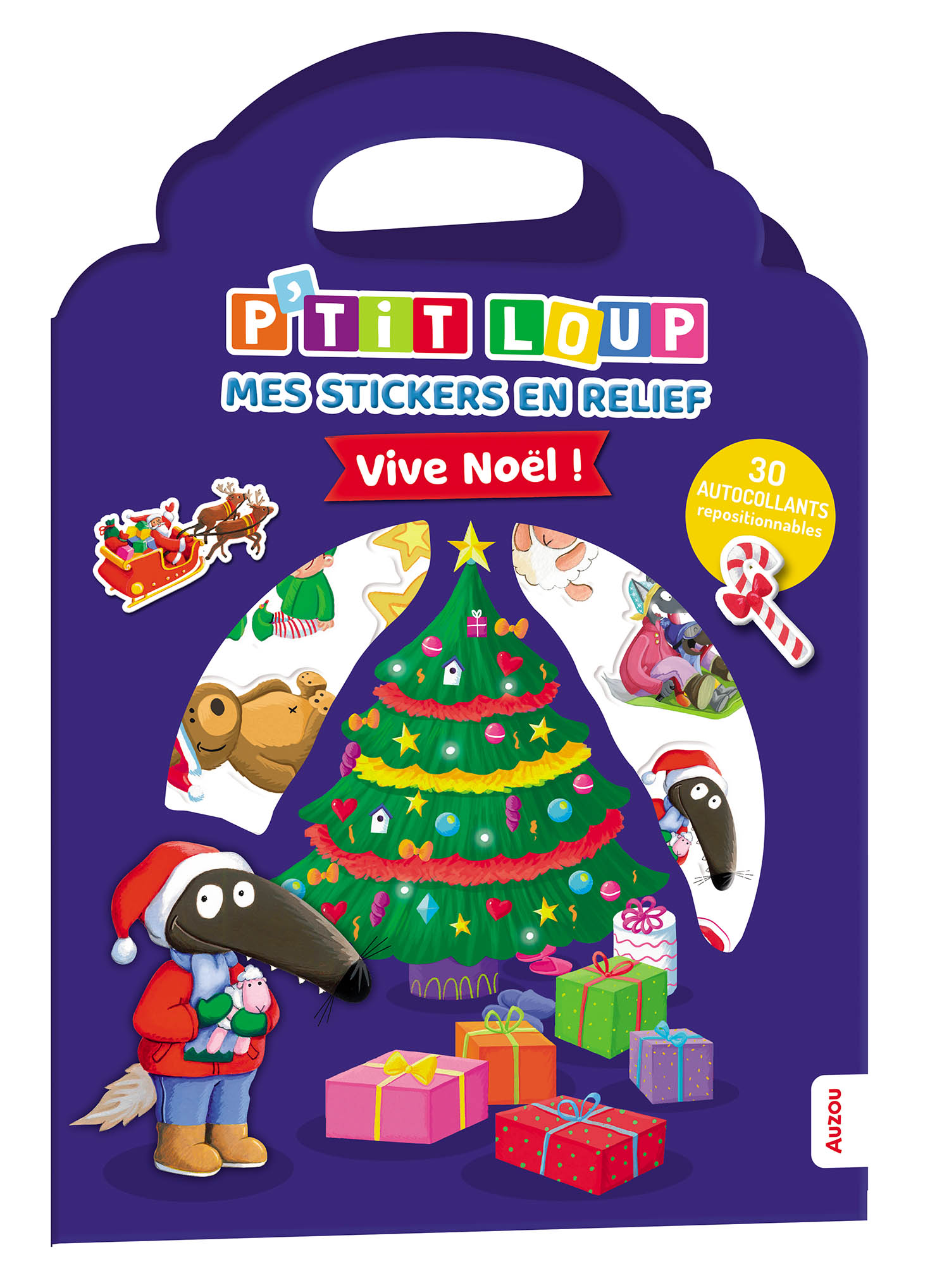 P'tit Loup - Mes Stickers En Relief - Vive Noël P'tit Loup - Mes Stickers En Relief - Vive Noël