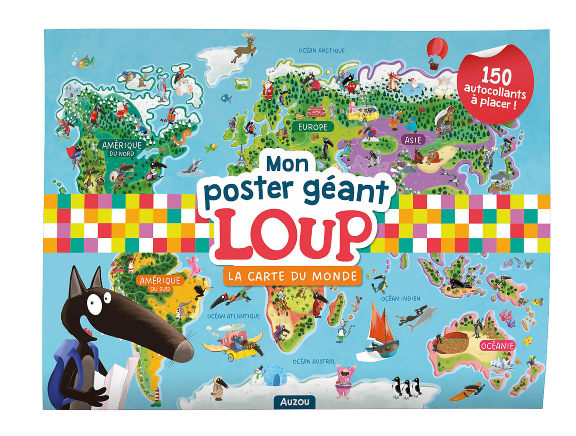 Mon Poster Géant Loup - La Carte Du Monde Mon Poster Géant Loup - La Carte Du Monde