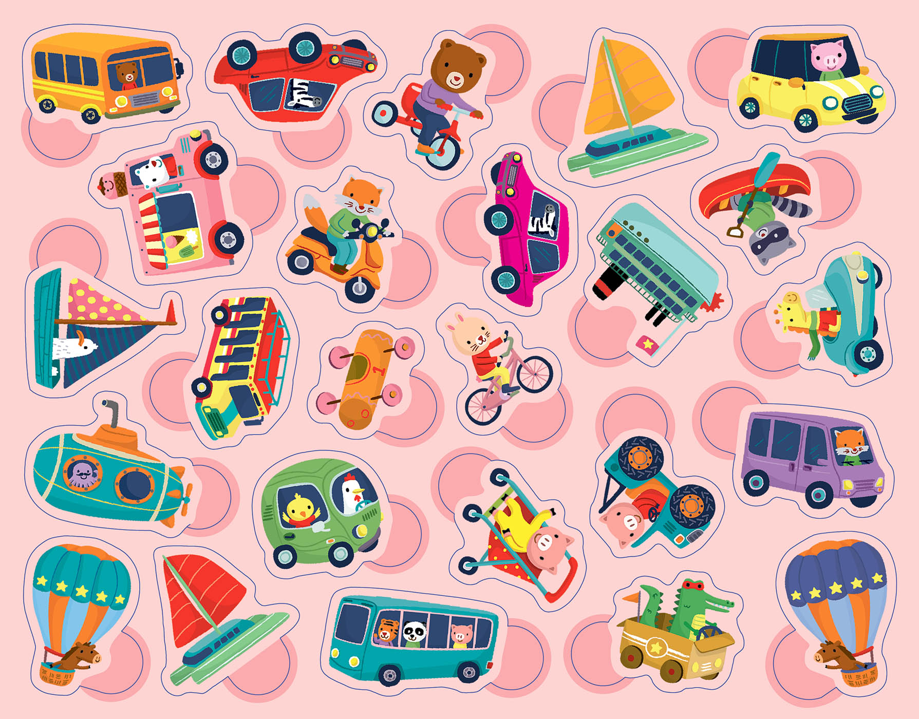 Boîte De Gommettes Métal - Les Transports Boîte De Gommettes Métal - Les Transports