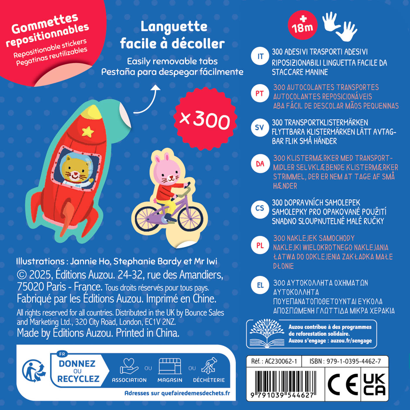 Boîte De Gommettes Métal - Les Transports