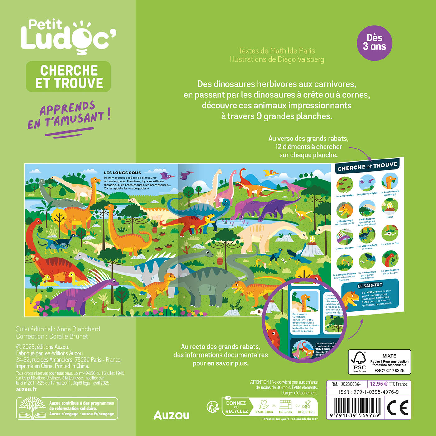 Petit Ludoc' - Cherche Et Trouve : Les Dinosaures