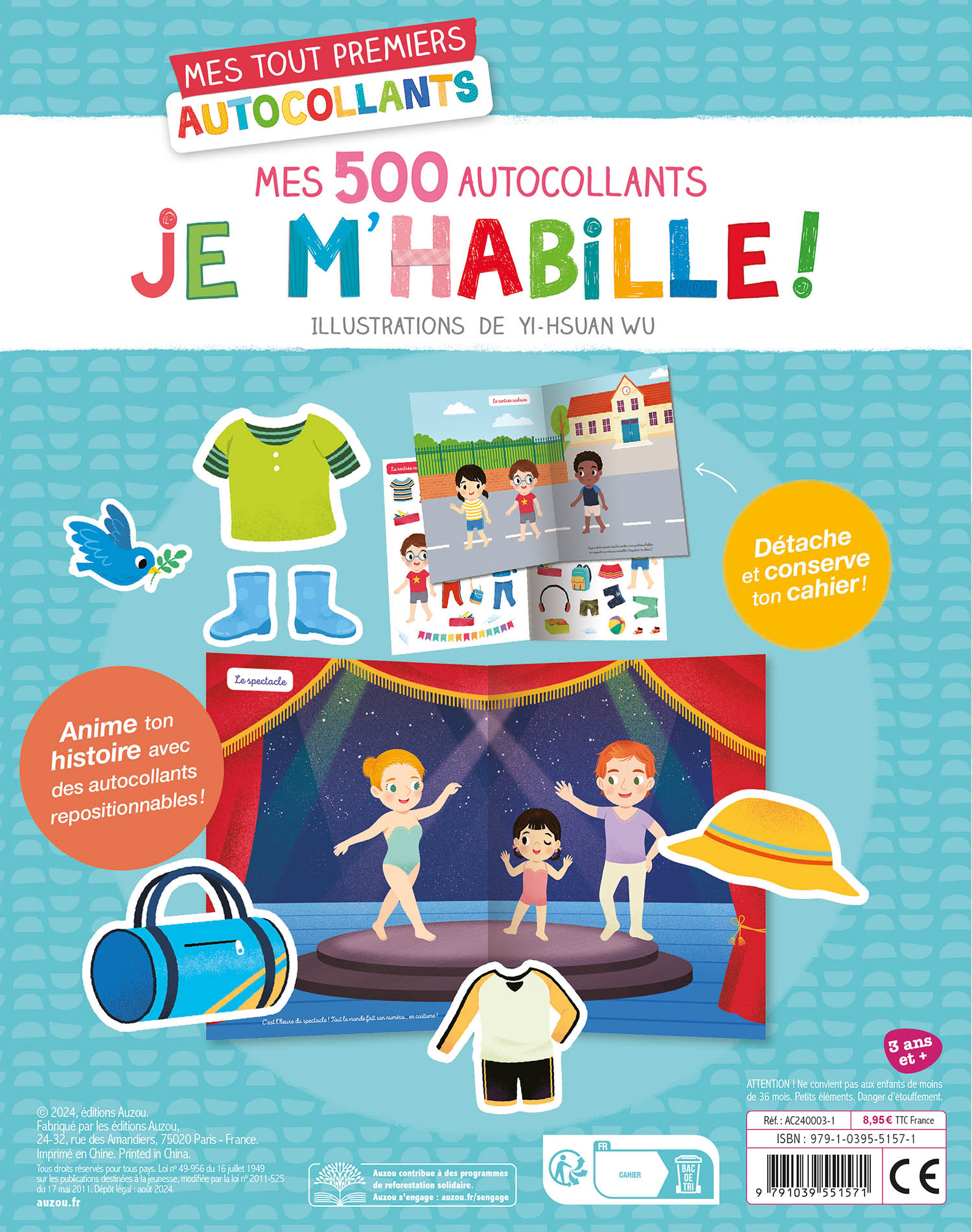 Mes Tout Premiers Autocollants - Mes 500 Autocollants Je M'habille