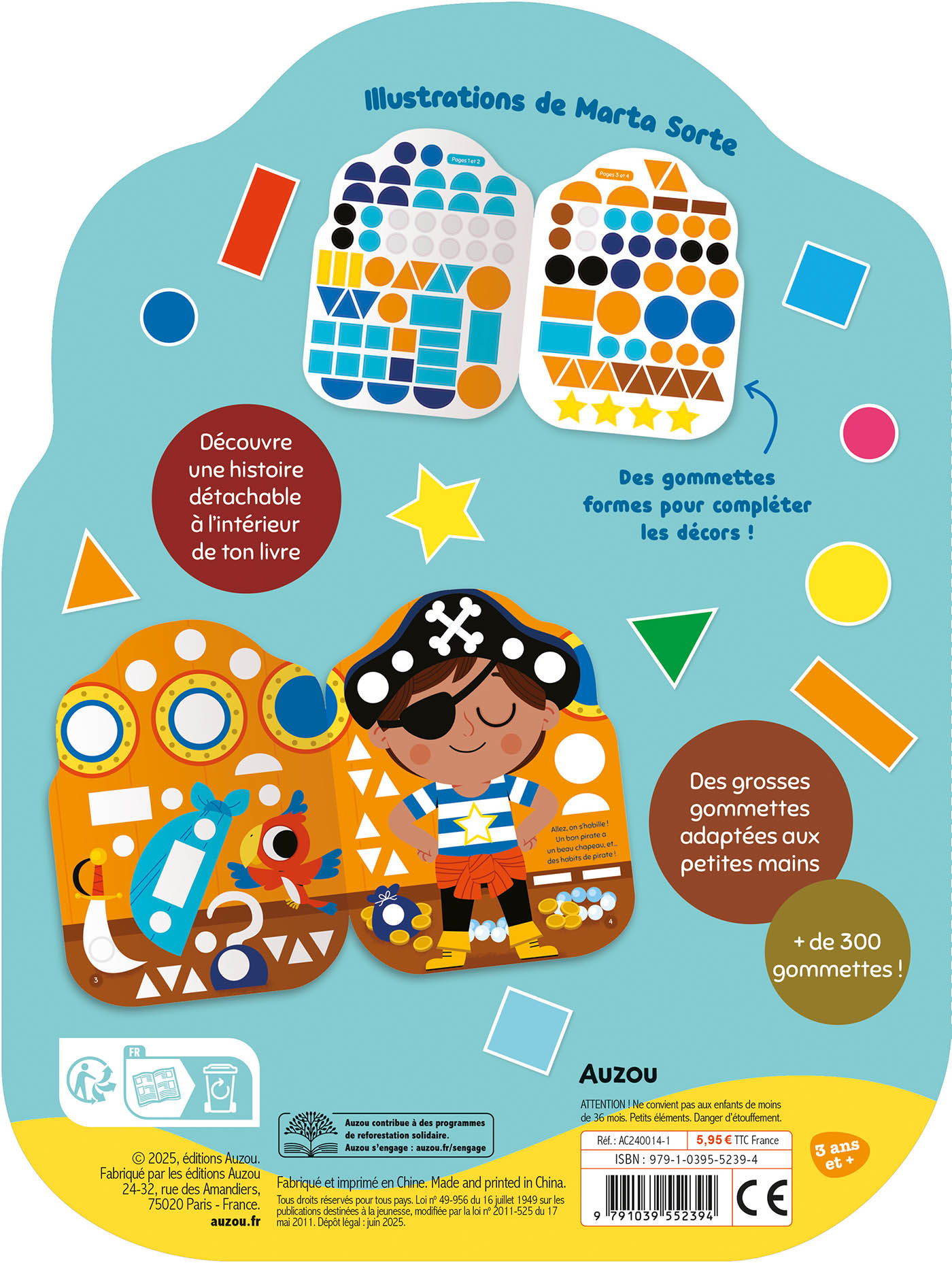 Gommettes Formes - L'aventure De Petit Pirate