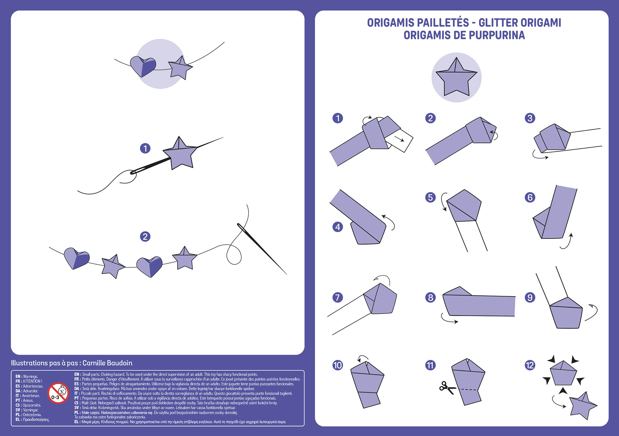 Ma Pochette D'artiste - Origamis Pailletés