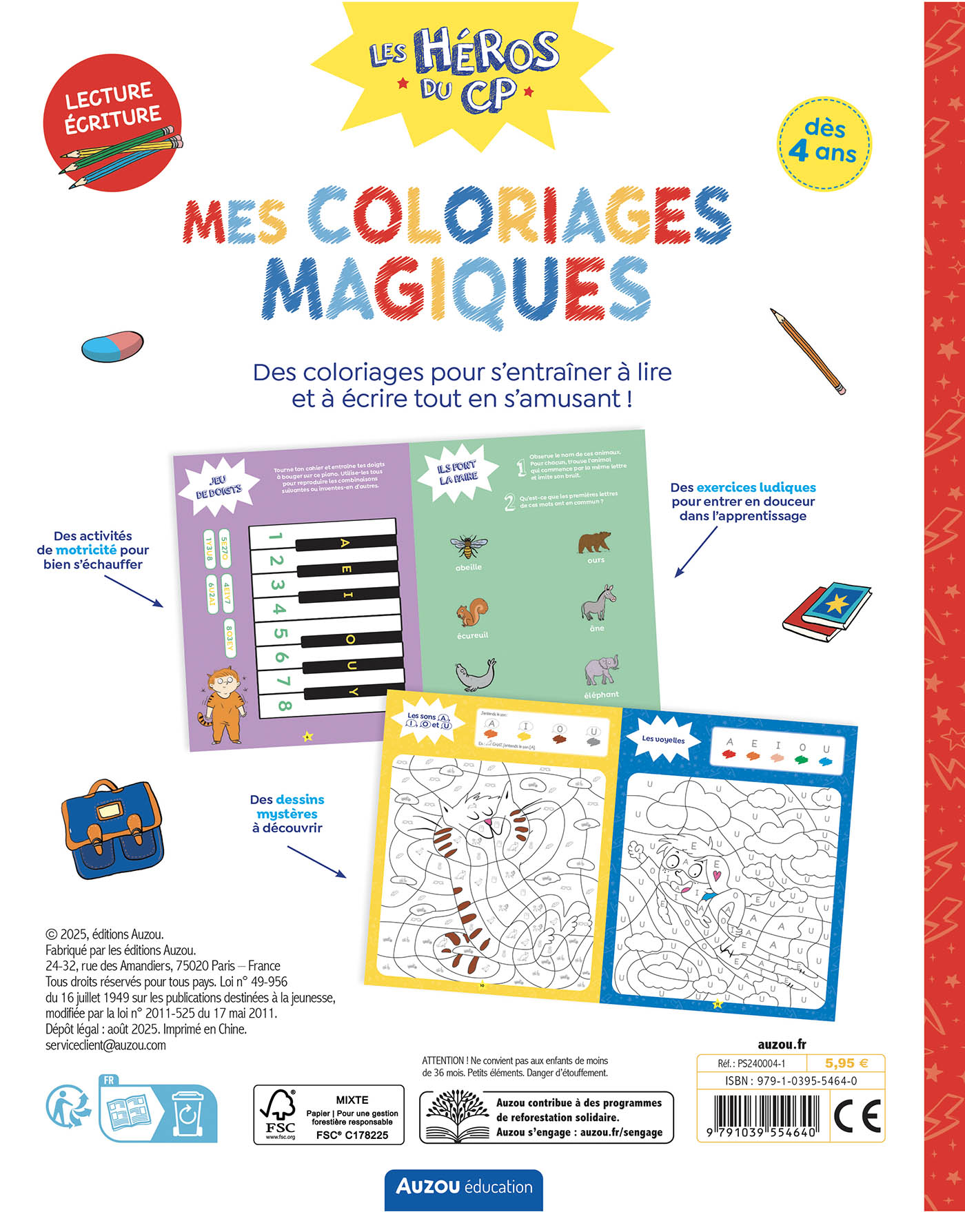 Les Héros Du Cp - Mes Coloriages Magiques - Lecture / Écriture