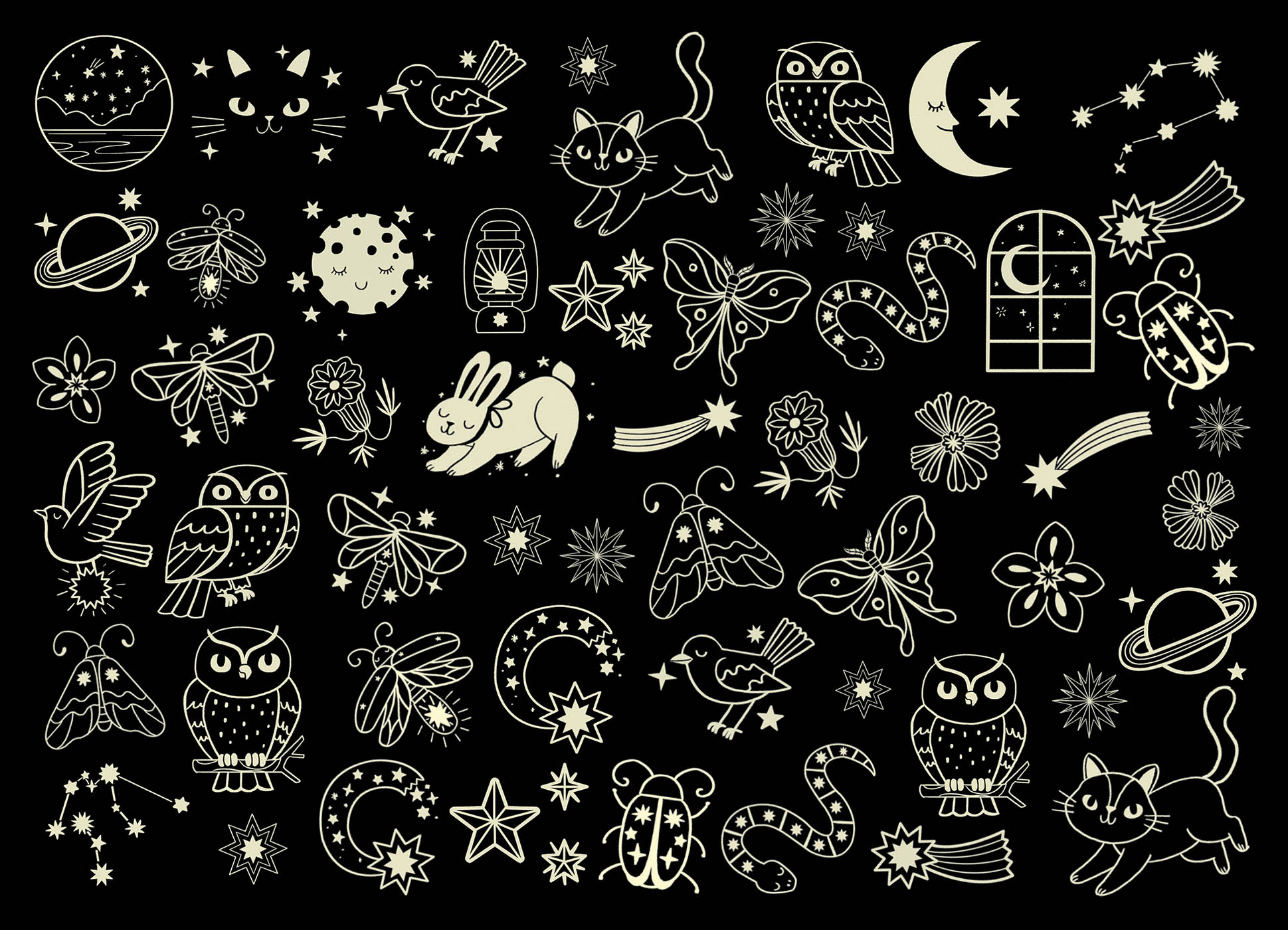 Mes P'tits Tattoos - Qui Brillent Dans Le Noir Mes P'tits Tattoos - Qui Brillent Dans Le Noir