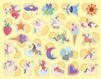 Boîte De Gommettes Métal - Les Licornes Boîte De Gommettes Métal - Les Licornes