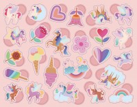 Boîte De Gommettes Métal - Les Licornes Boîte De Gommettes Métal - Les Licornes