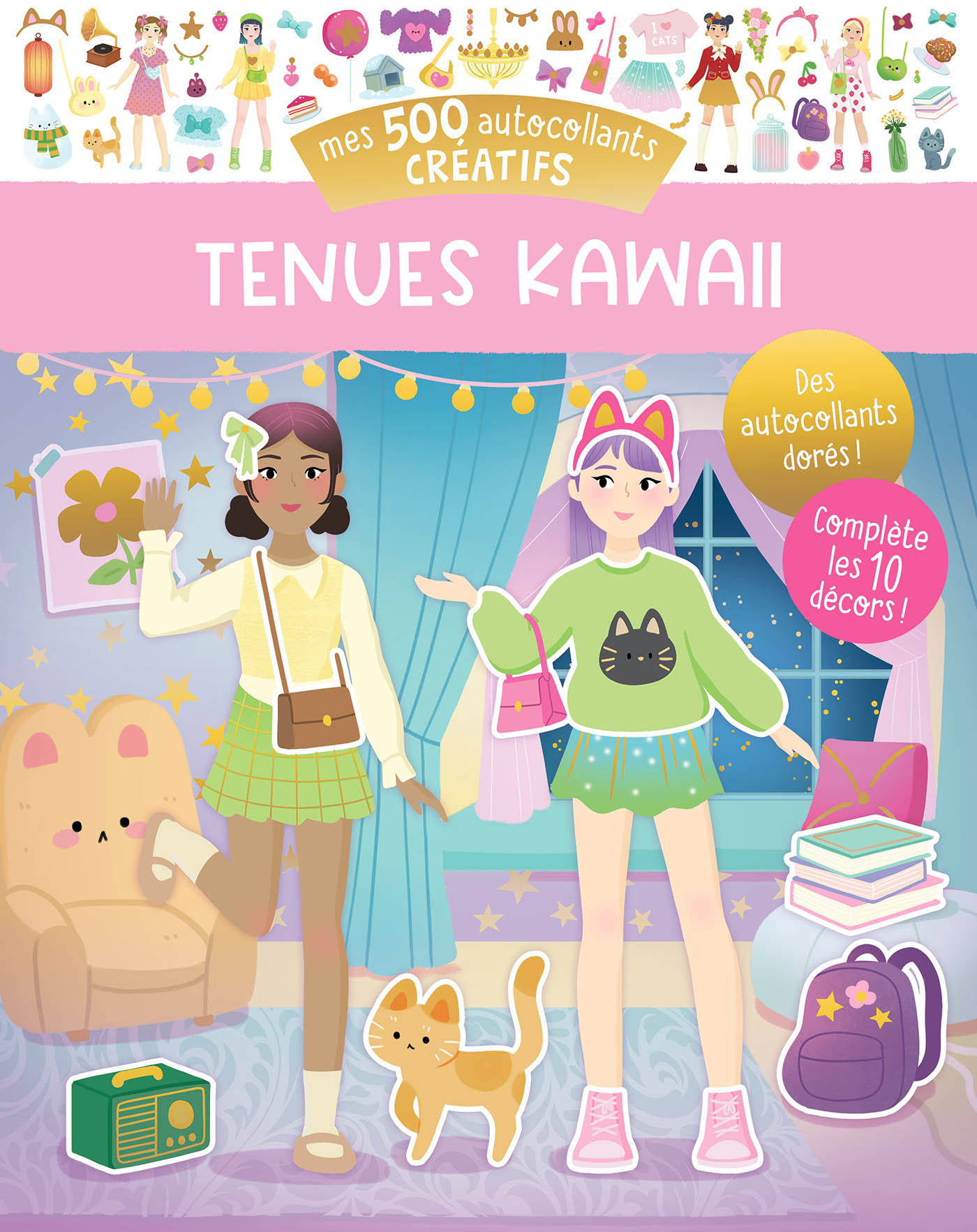 Mes 500 Autocollants Créatifs - Tenues Kawaii