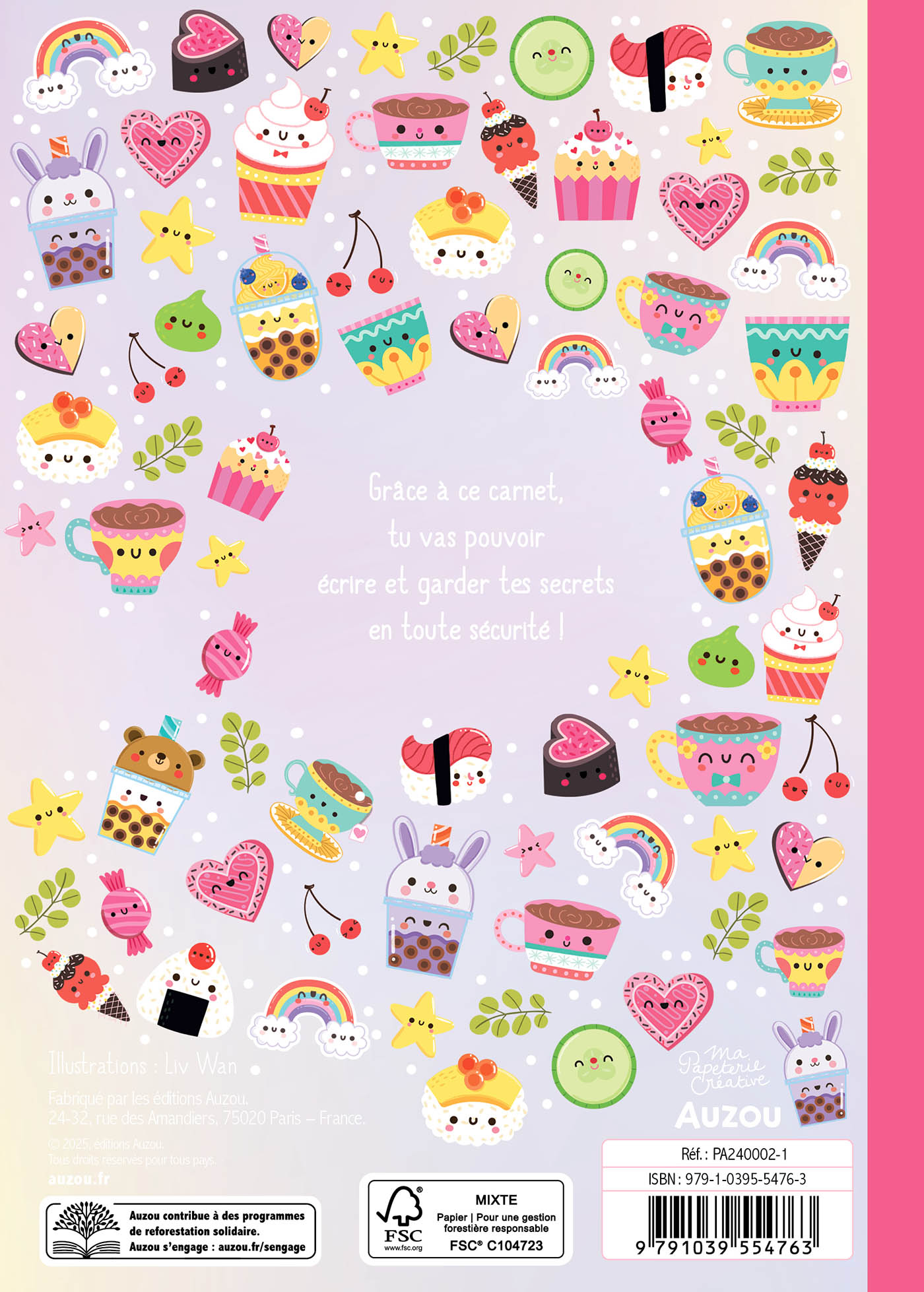 Ma Papeterie Créative - Mon Carnet Secret Bijou Kawaii
