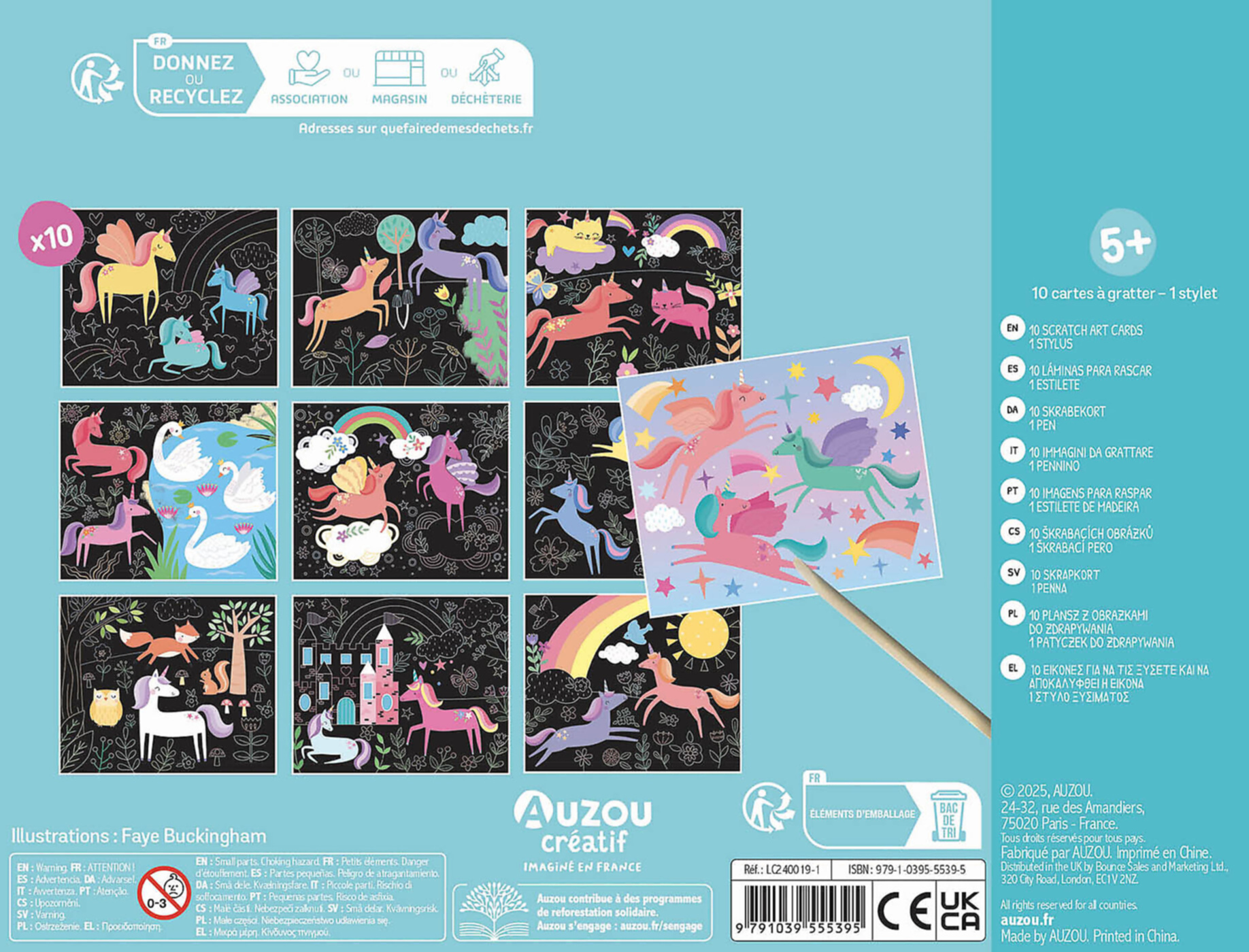 Ma Pochette D'artiste - Mes Cartes À Gratter Licornes Ma Pochette D'artiste - Mes Cartes À Gratter Licornes