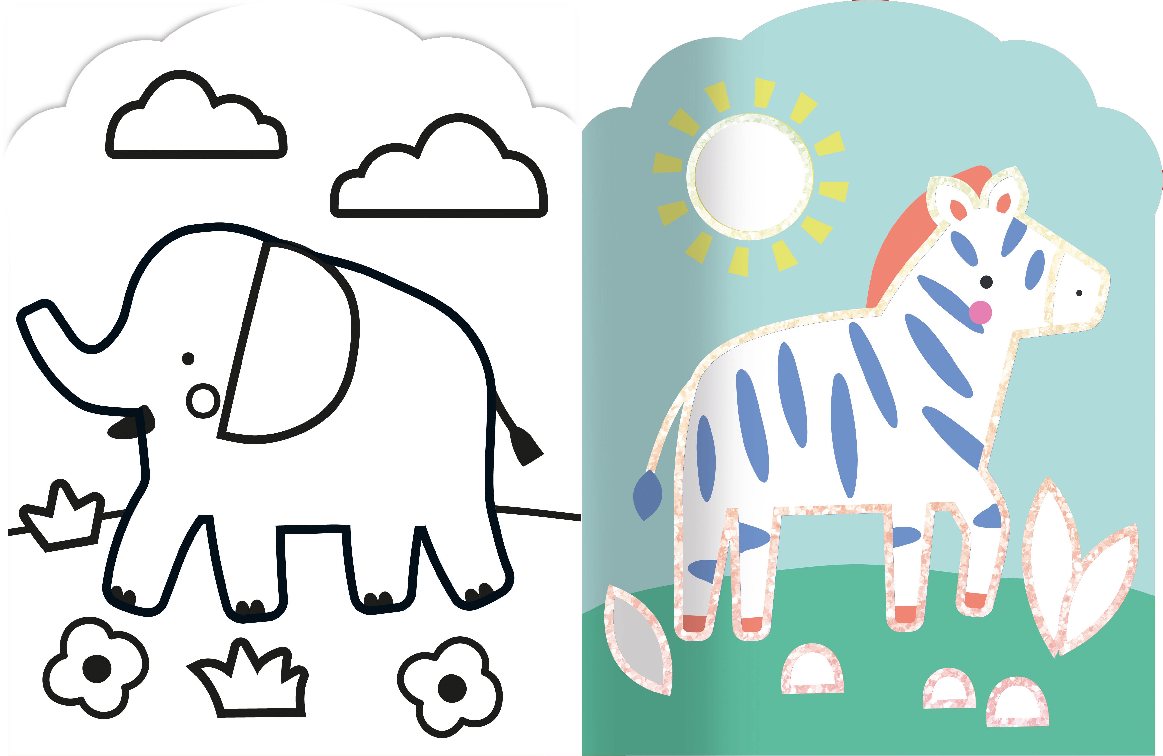 Je Colorie Sans Dépasser - Animaux De La Savane Je Colorie Sans Dépasser - Animaux De La Savane