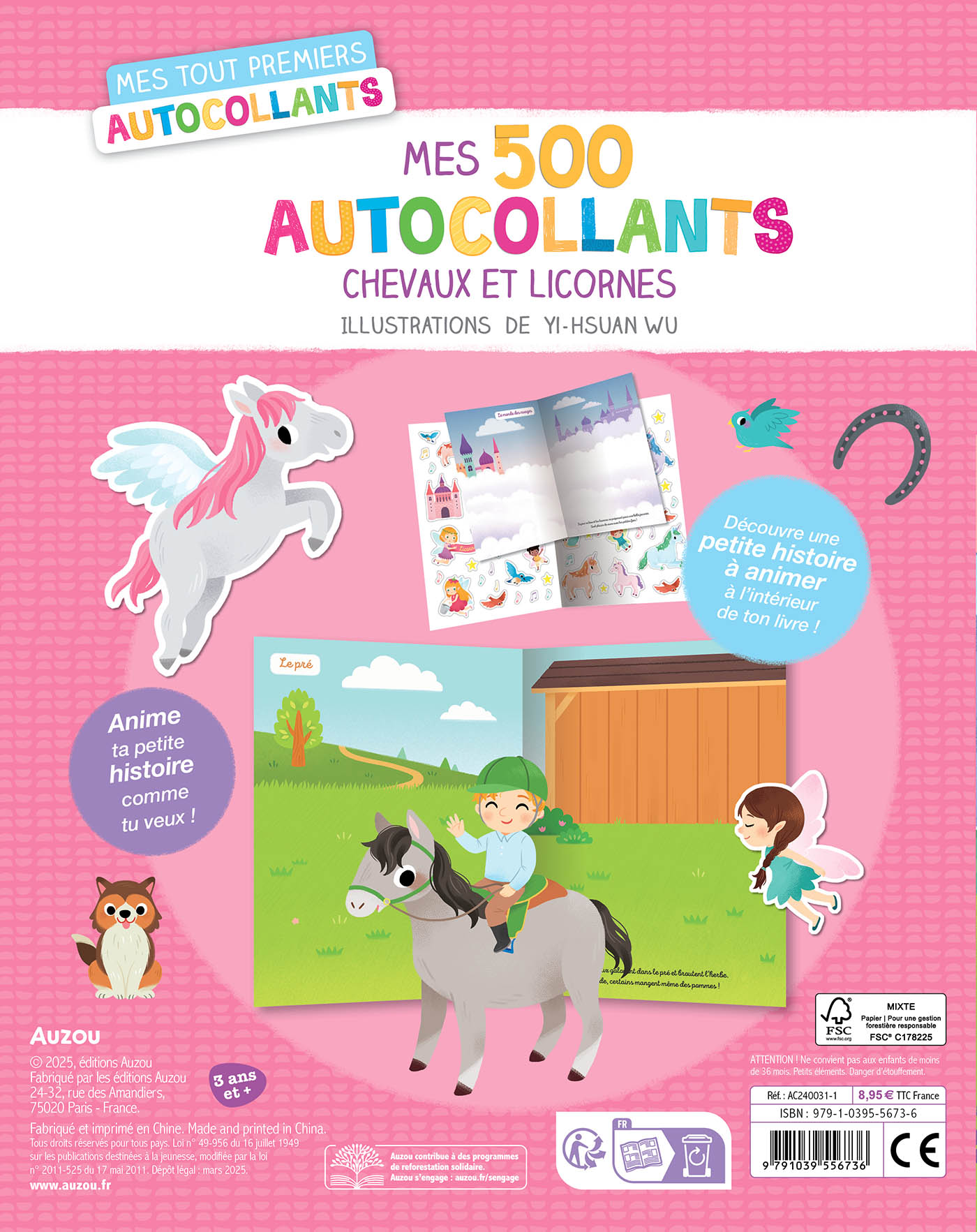 Mes Tout Premiers Autocollants - 500 Autocollants Chevaux Et Licornes