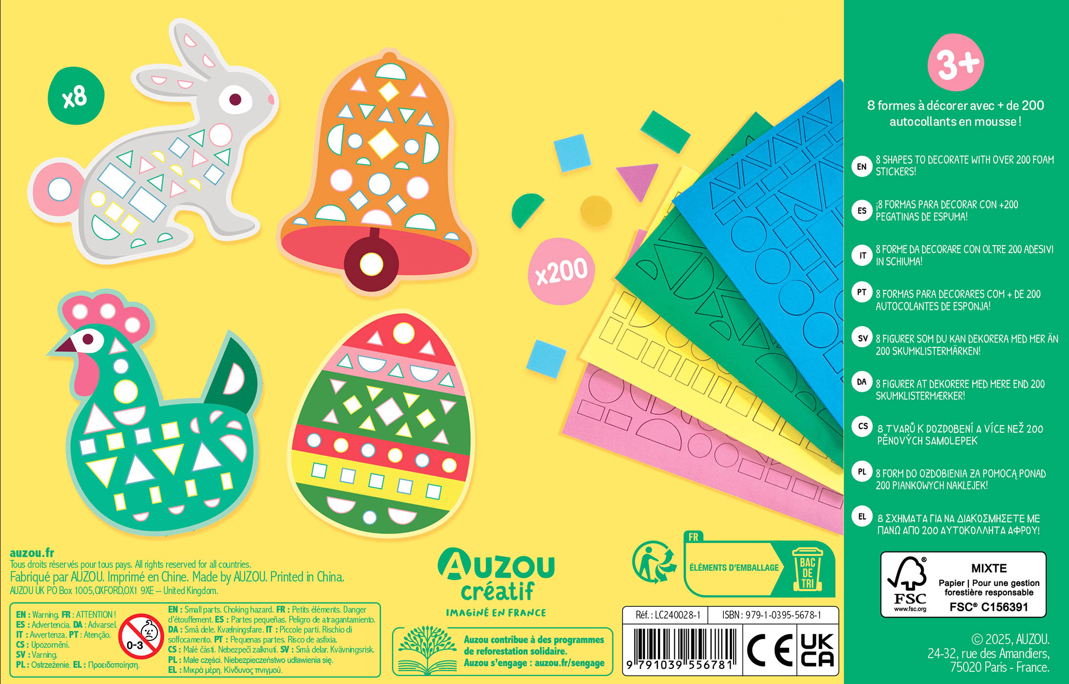 Ma Pochette D'artiste - 200 Gommettes Mousse