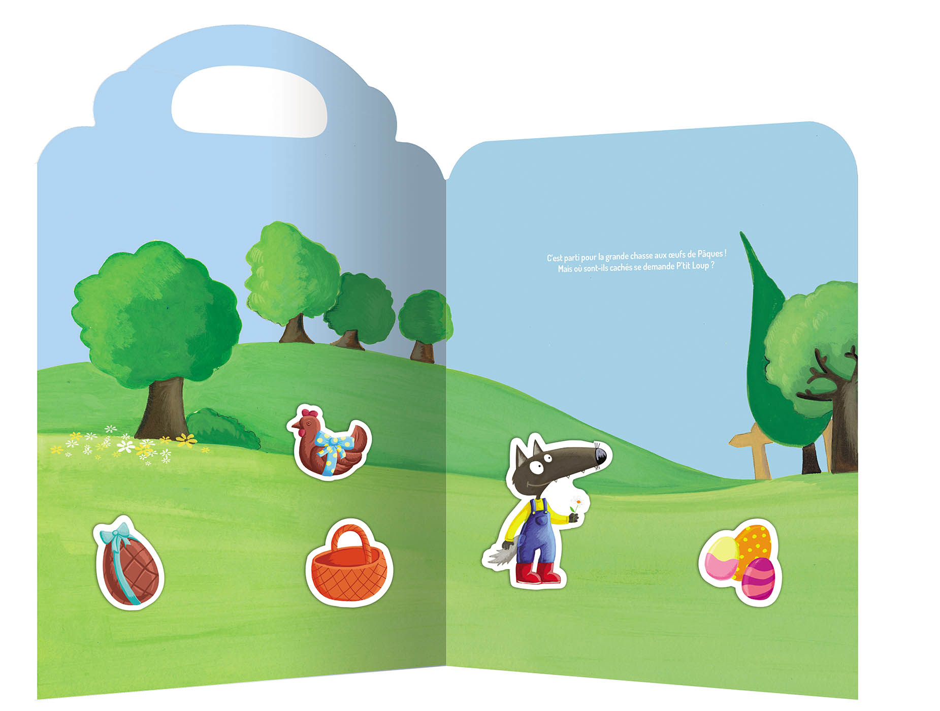 P'tit Loup - Mes Stickers En Relief - Vive Pâques P'tit Loup - Mes Stickers En Relief - Vive Pâques