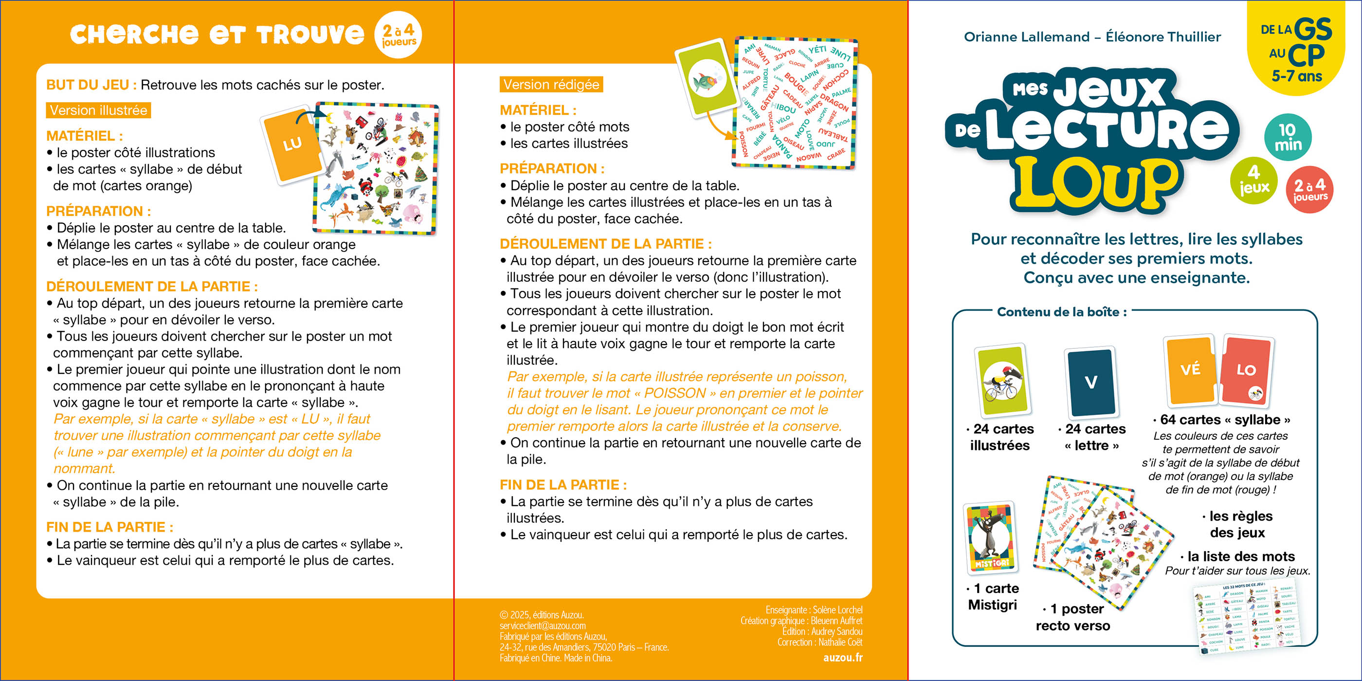 Mes Jeux De Lecture Loup Mes Jeux De Lecture Loup