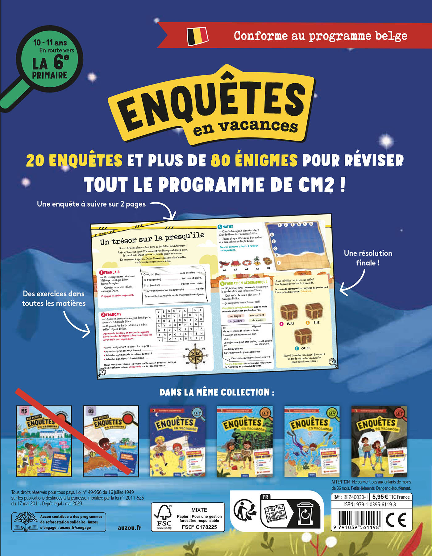 J'enquête En Vacances - En Route Vers La 6E Primaire