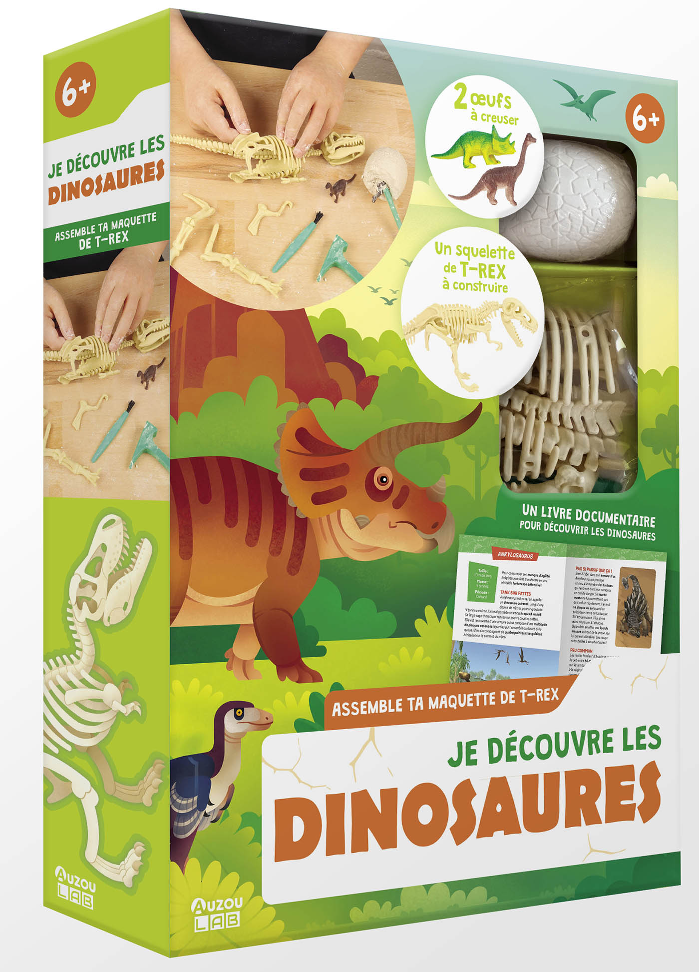 Auzou Lab' - Je Découvre Les Dinosaures Auzou Lab' - Je Découvre Les Dinosaures