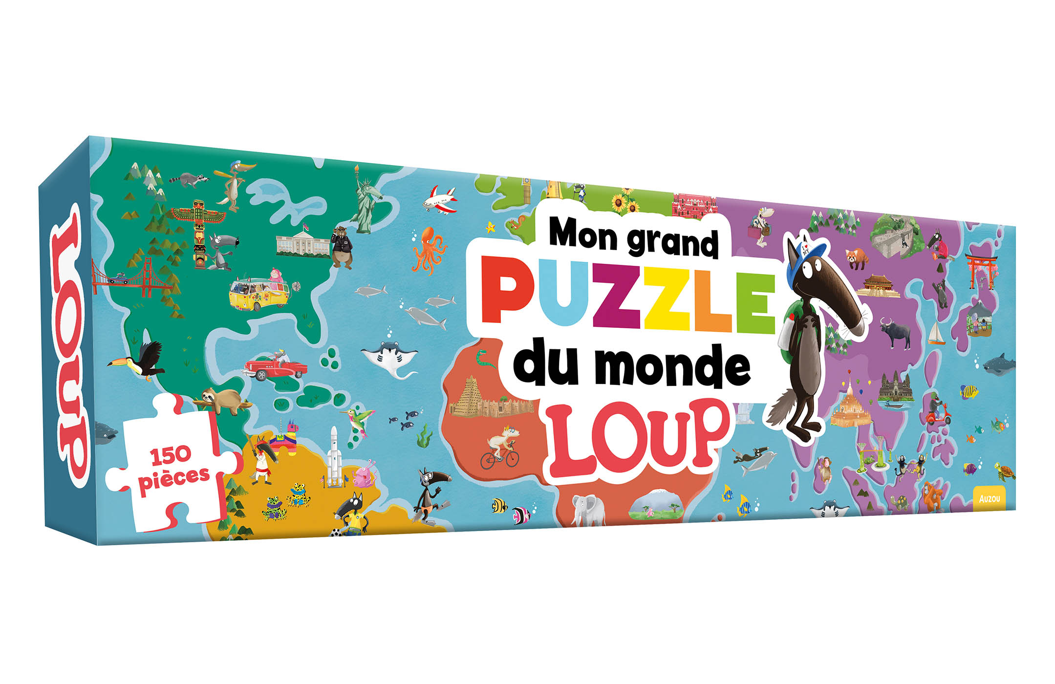 Mon Grand Puzzle Du Monde Loup Mon Grand Puzzle Du Monde Loup