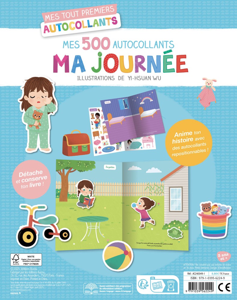 Mes Tout Premiers Autocollants - 500 Autocollants Ma Journée