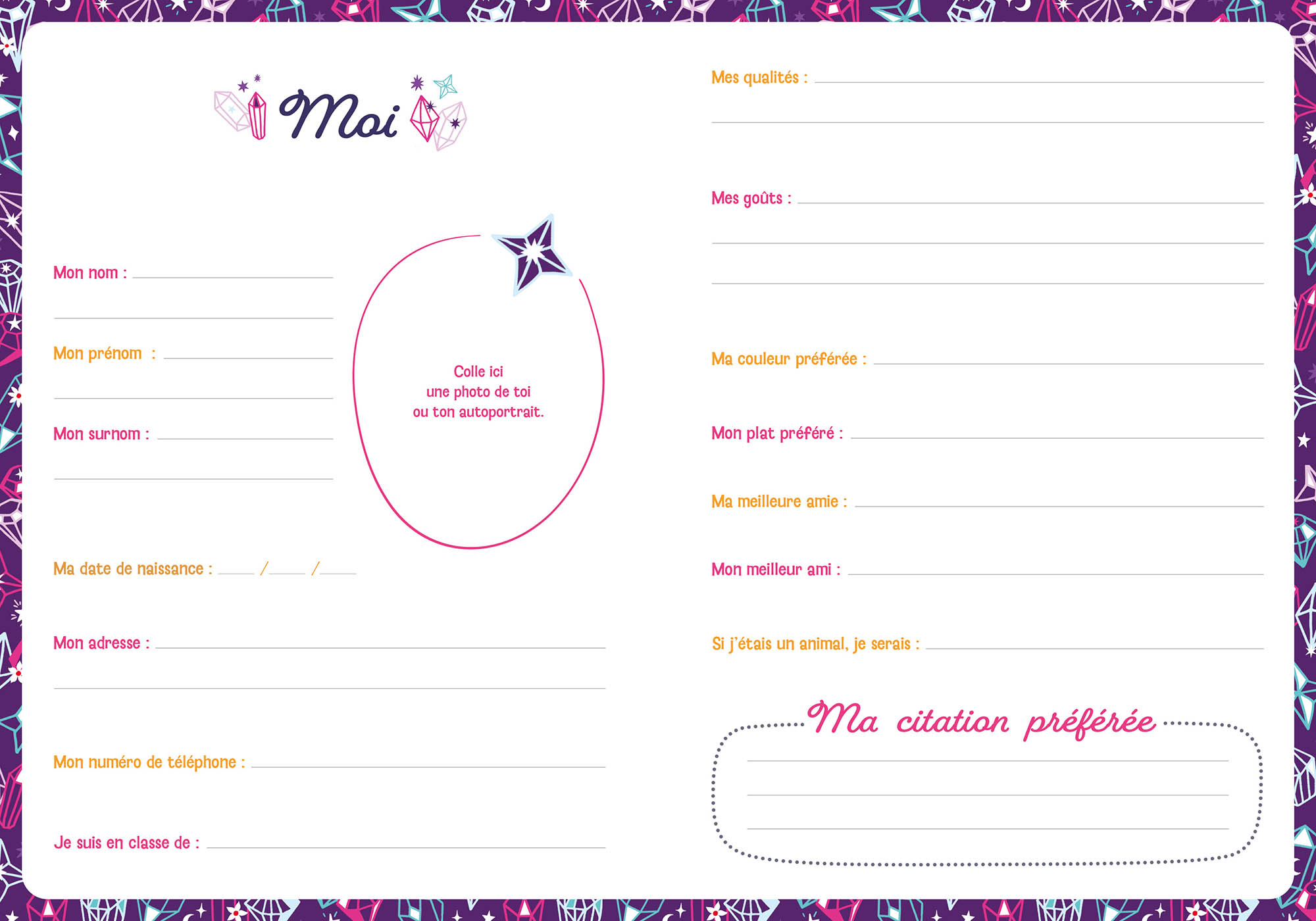 Mon Carnet Secret Bijou Scintillant Mon Carnet Secret Bijou Scintillant