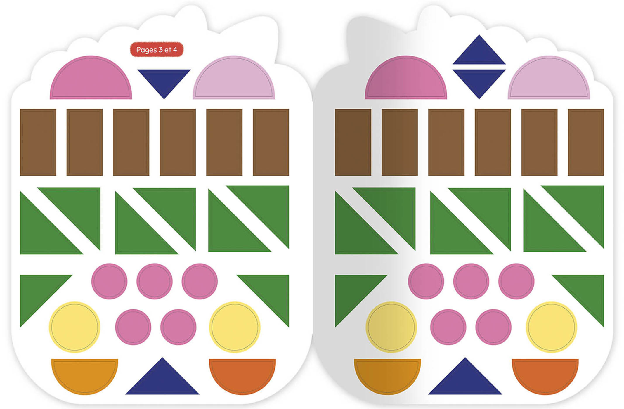 Gommettes Formes - L'aventure De Petite Licorne Gommettes Formes - L'aventure De Petite Licorne