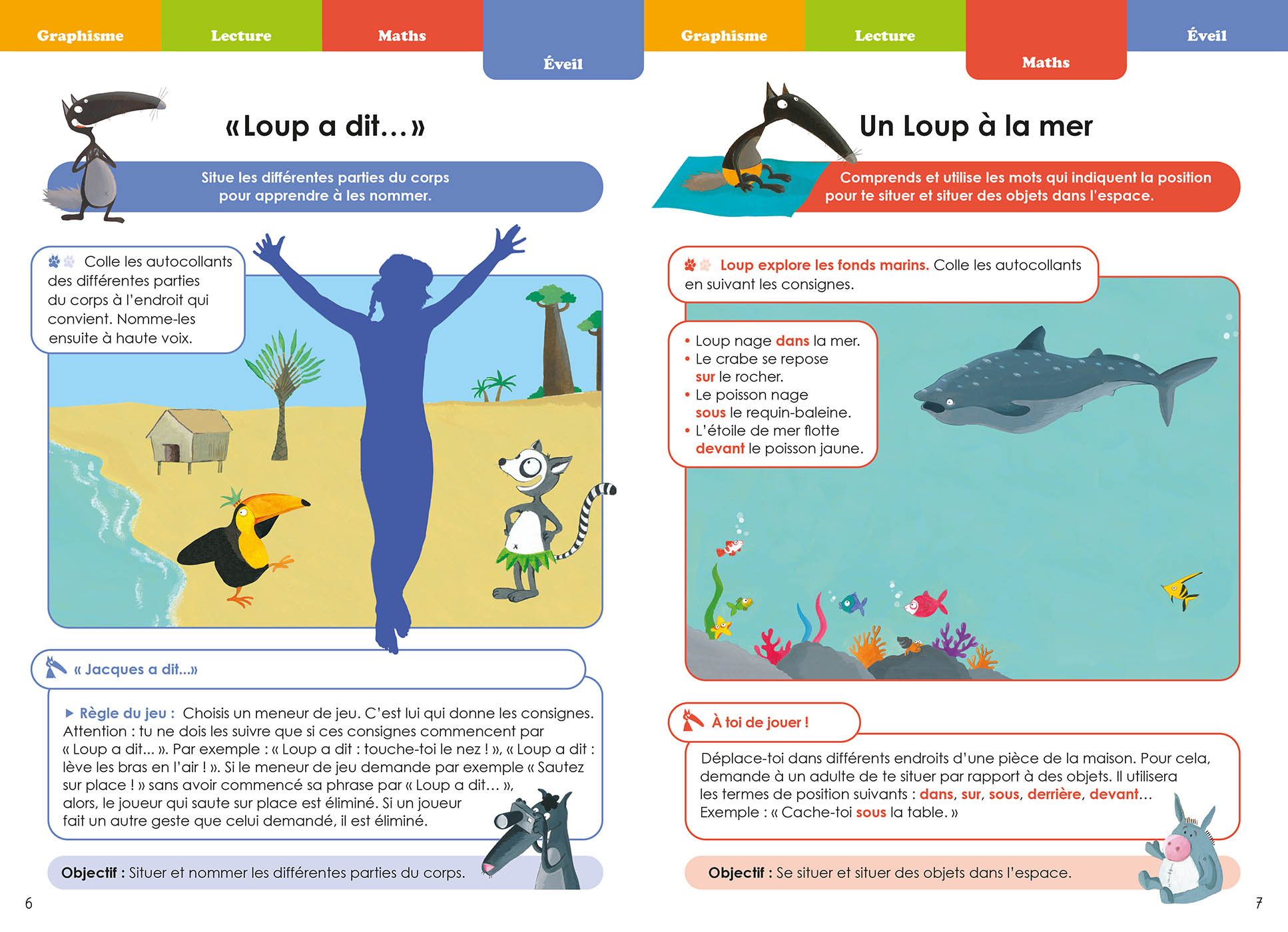 Je Rentre En Deuxième Maternelle Avec Loup