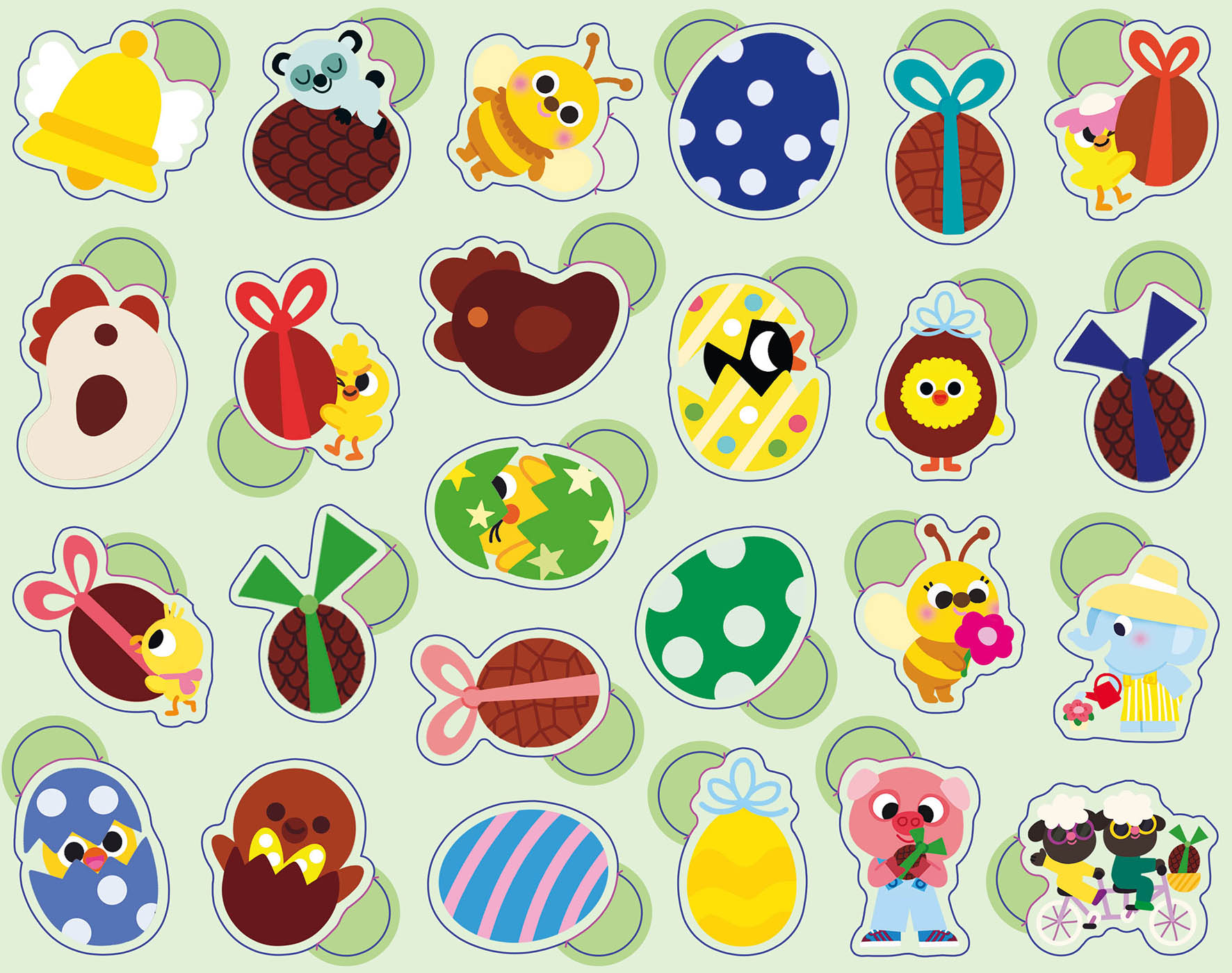 Boîte Métal - 300 Gommettes Pâques Boîte Métal - 300 Gommettes Pâques