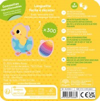 Boîte Métal - 300 Gommettes Pâques