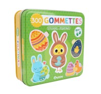 Boîte métal - 300 gommettes pâques