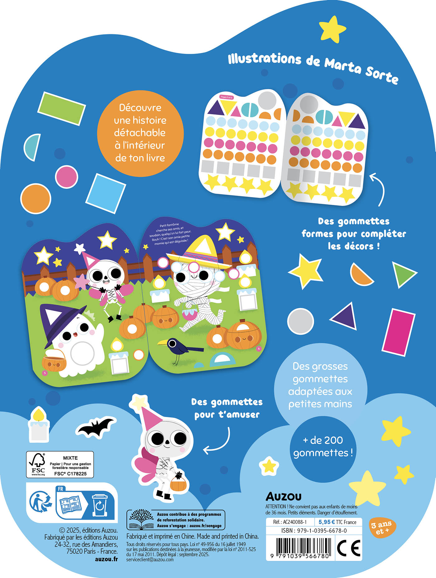 Gommettes Formes - L'aventure De Petit Fantôme