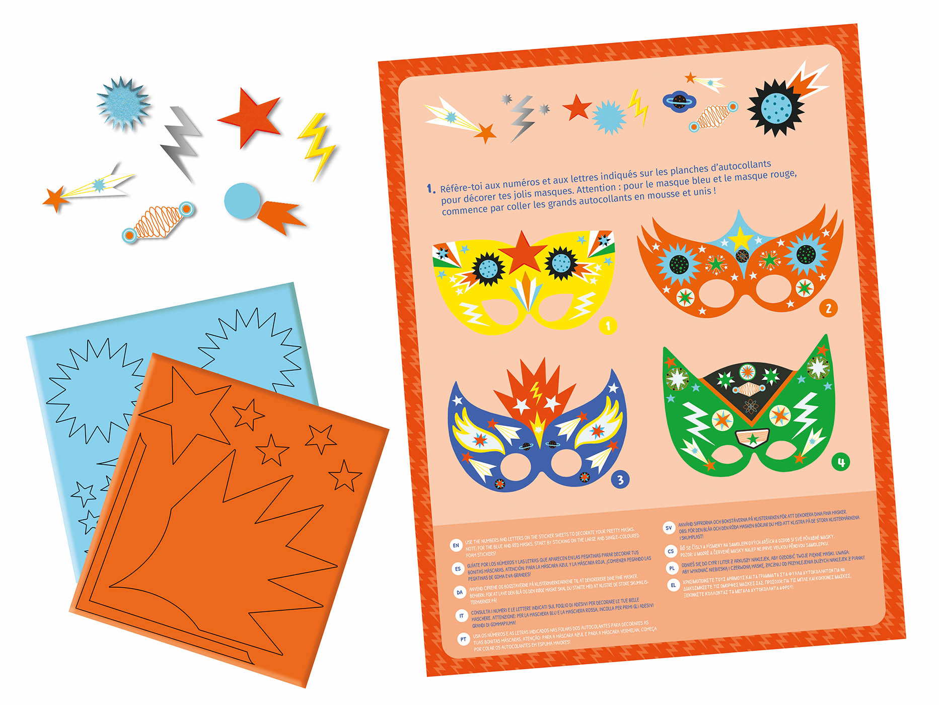 Ma Pochette D'artiste - Masques A Décorer - Le Gang Des Super-Héros Ma Pochette D'artiste - Masques A Décorer - Le Gang Des Super-Héros