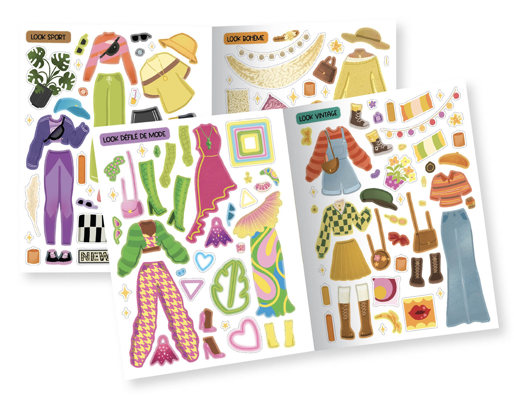 Mes 500 Autocollants Créatifs - Mes Créations De Mode Mes 500 Autocollants Créatifs - Mes Créations De Mode
