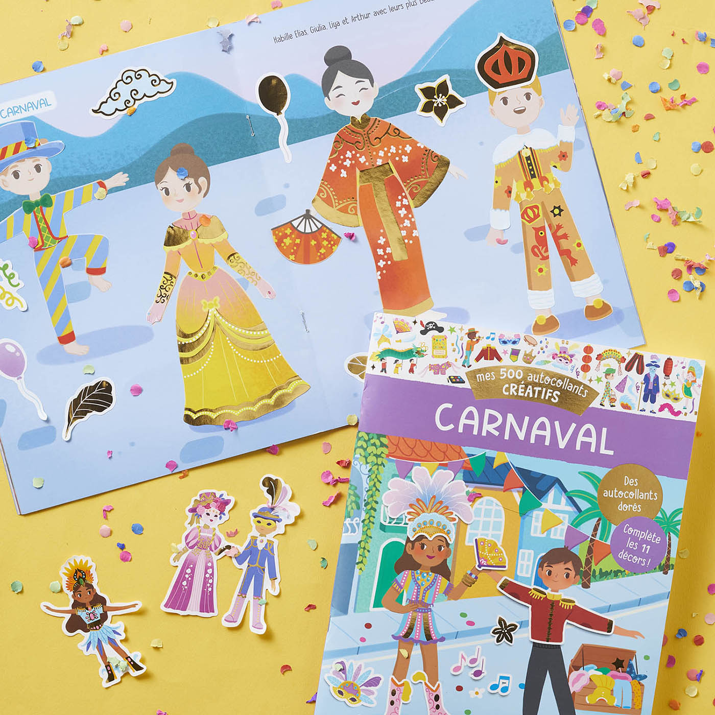 Mes 500 Autocollants Créatifs - Carnaval Mes 500 Autocollants Créatifs - Carnaval