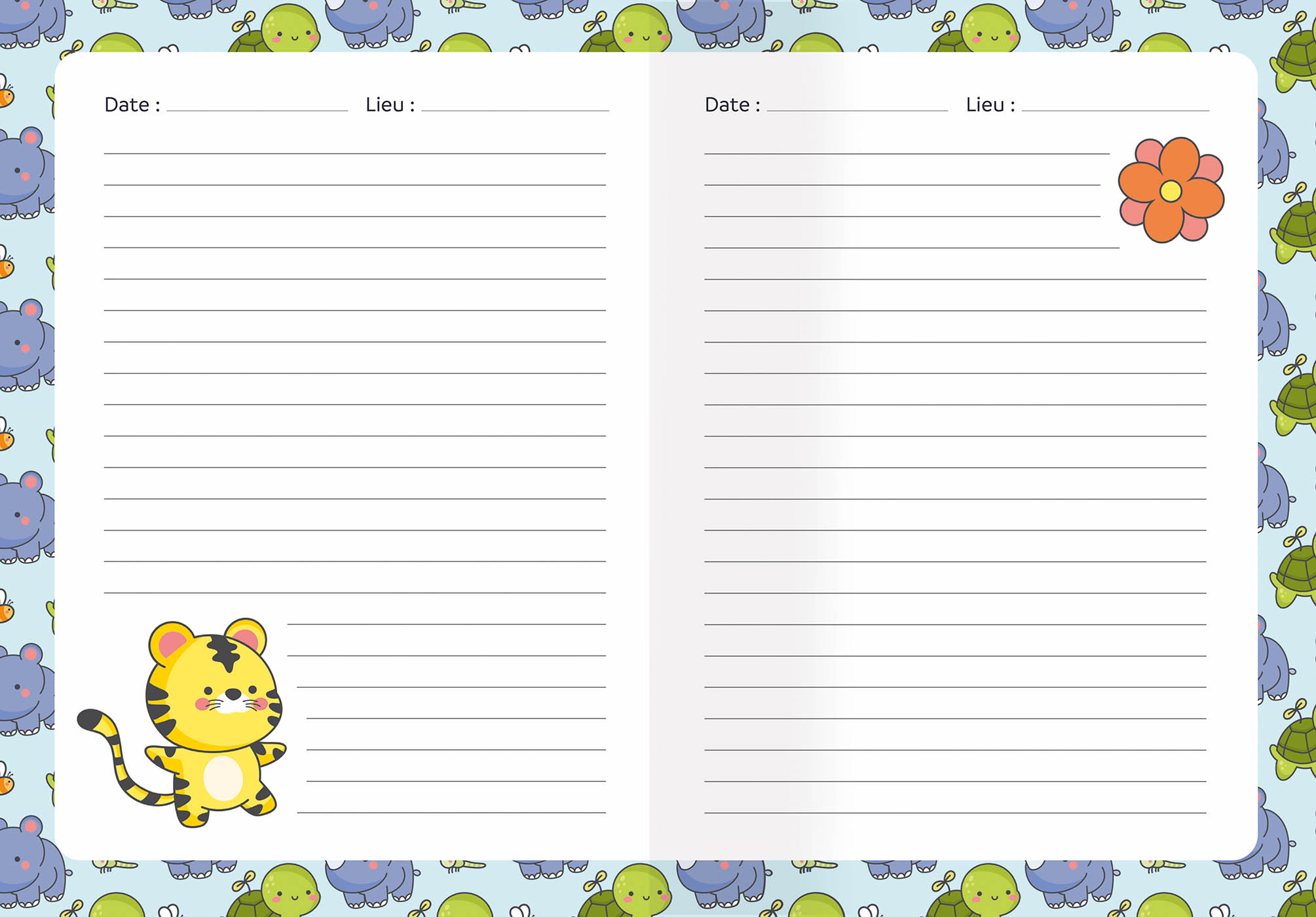 Mon Carnet Secret - Porte-Clé Tigre Mon Carnet Secret - Porte-Clé Tigre