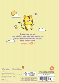 Mon Carnet Secret - Porte-Clé Tigre