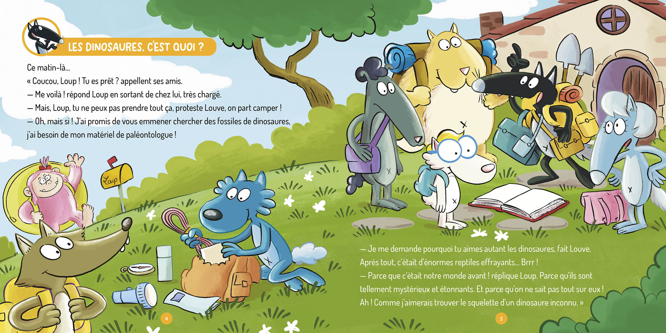 Les Questions De Loup - Les Dinosaures Les Questions De Loup - Les Dinosaures